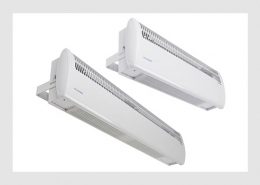 Wireless controlled air curtains